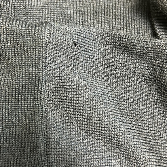 Hart Schaffner Marx Extra Fine Merino Wool Sweater Big Man Tall Blue 2XB FLAW - Picture 7 of 7